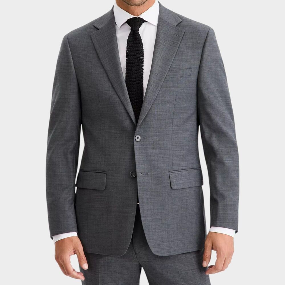 RALPH LAUREN Regular Mens 2 Piece Suit Blazer Jacket 48R Pant 38Wx32L Gray Wool